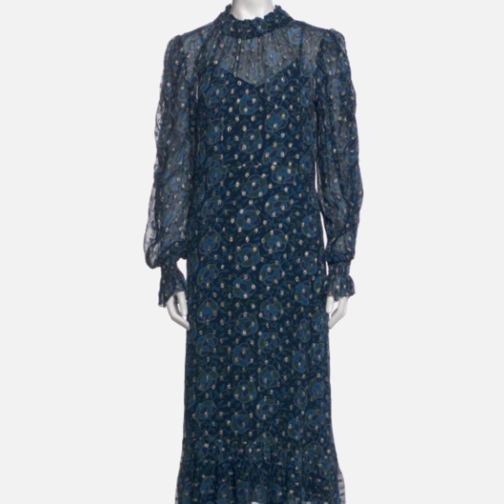 Sea New York Floral Print Long Sleeve Dress- Size 2